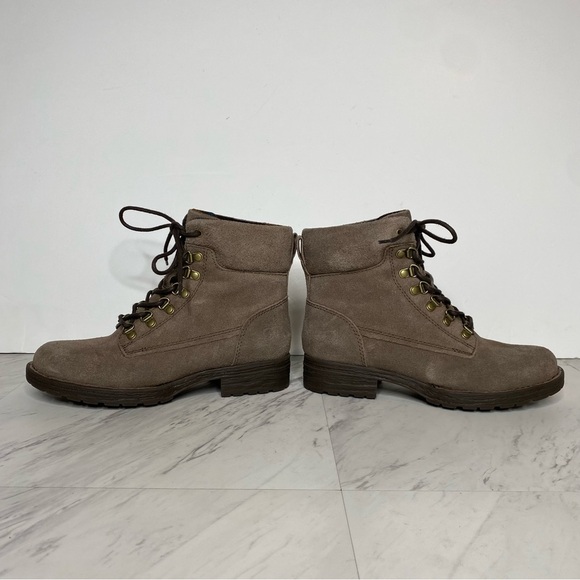 Born Codi Gray Suede Lace Up Boot 6M - Picture 7 of 14